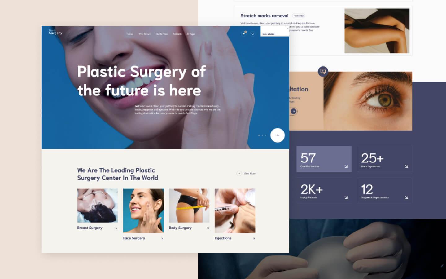 Plastic Surgery 128 - Cosmetic & Plastic Surgery Website Template