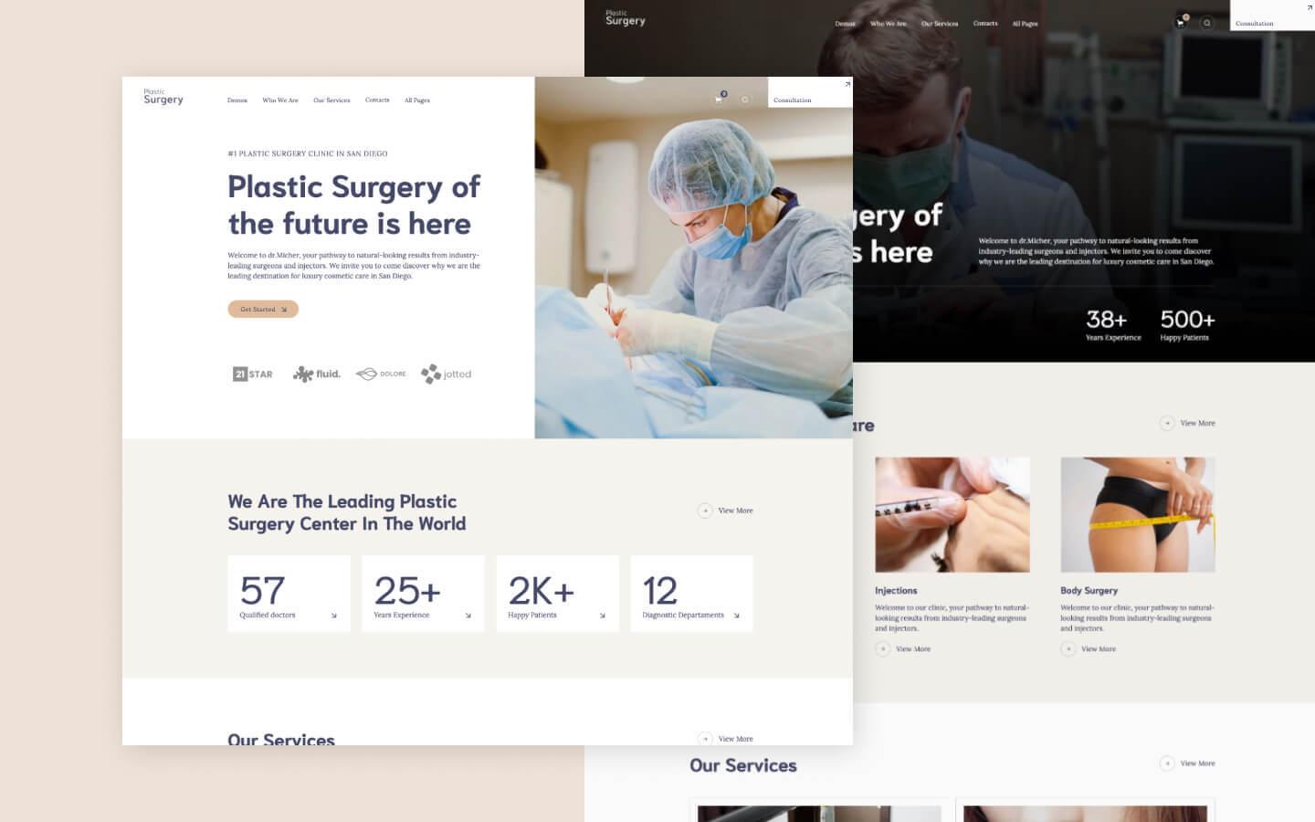 Plastic Surgery 128 - Cosmetic & Plastic Surgery Website Template
