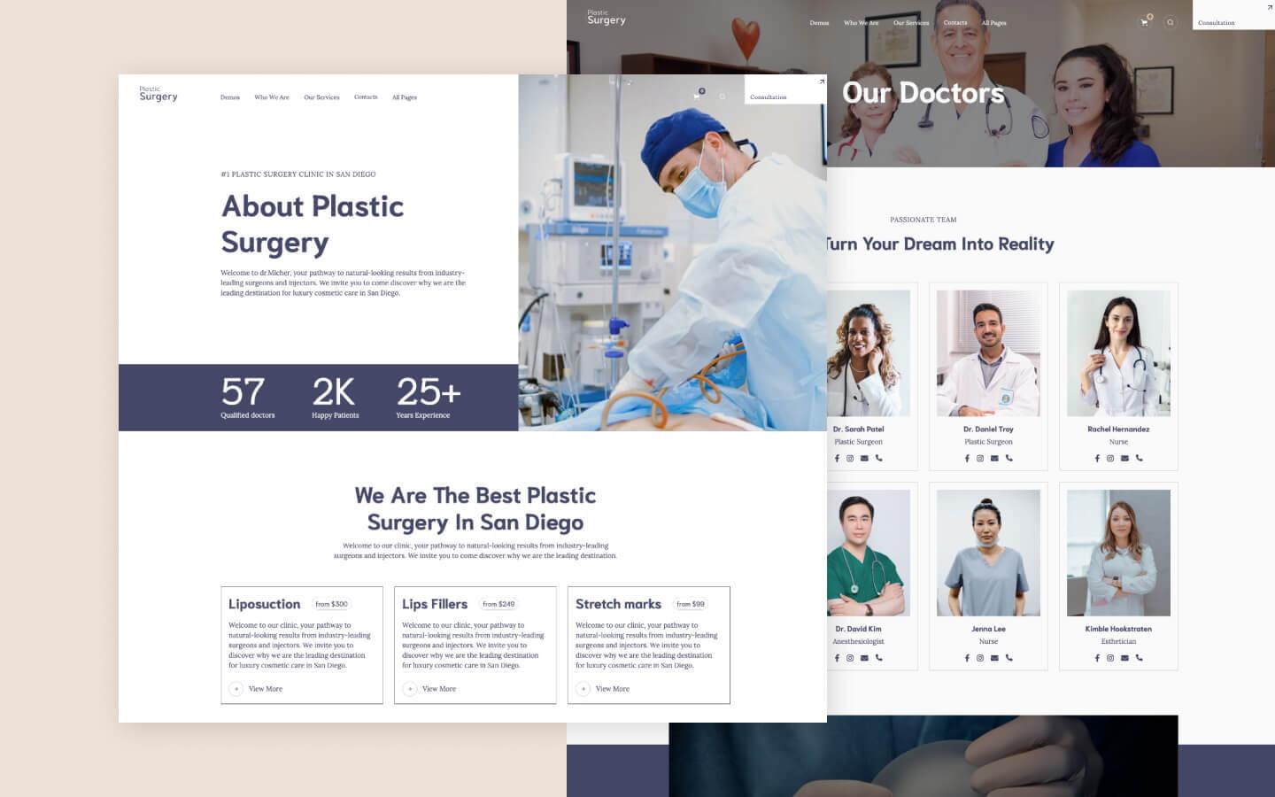 Plastic Surgery 128 - Cosmetic & Plastic Surgery Website Template