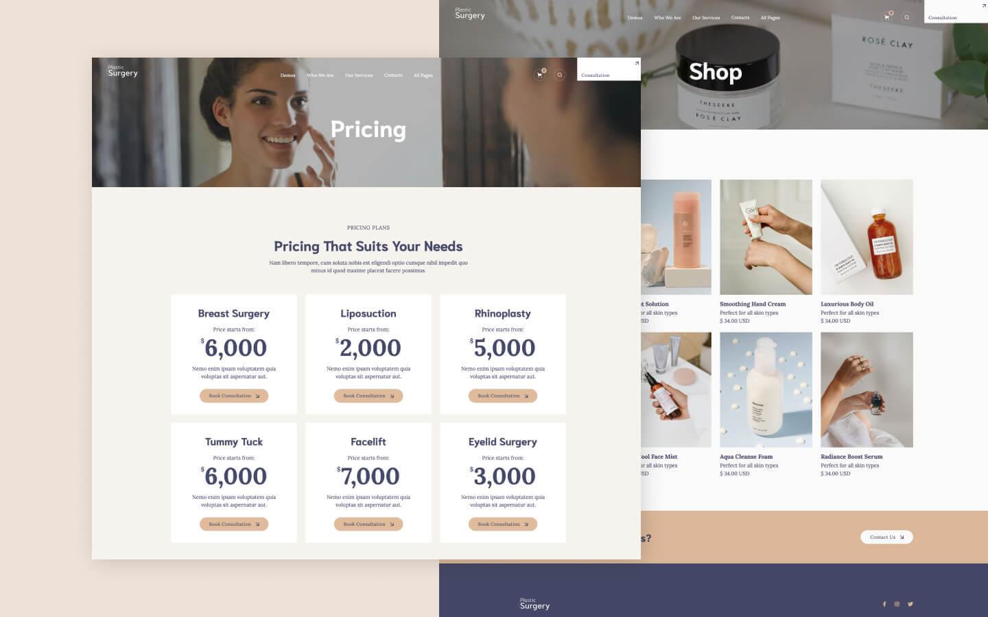 Plastic Surgery 128 - Cosmetic & Plastic Surgery Website Template