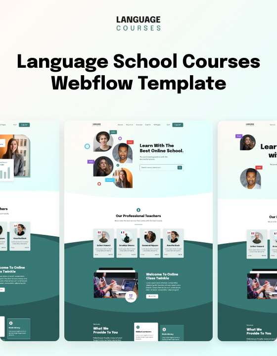 Language Courses 128 - Language School and Education Website Template