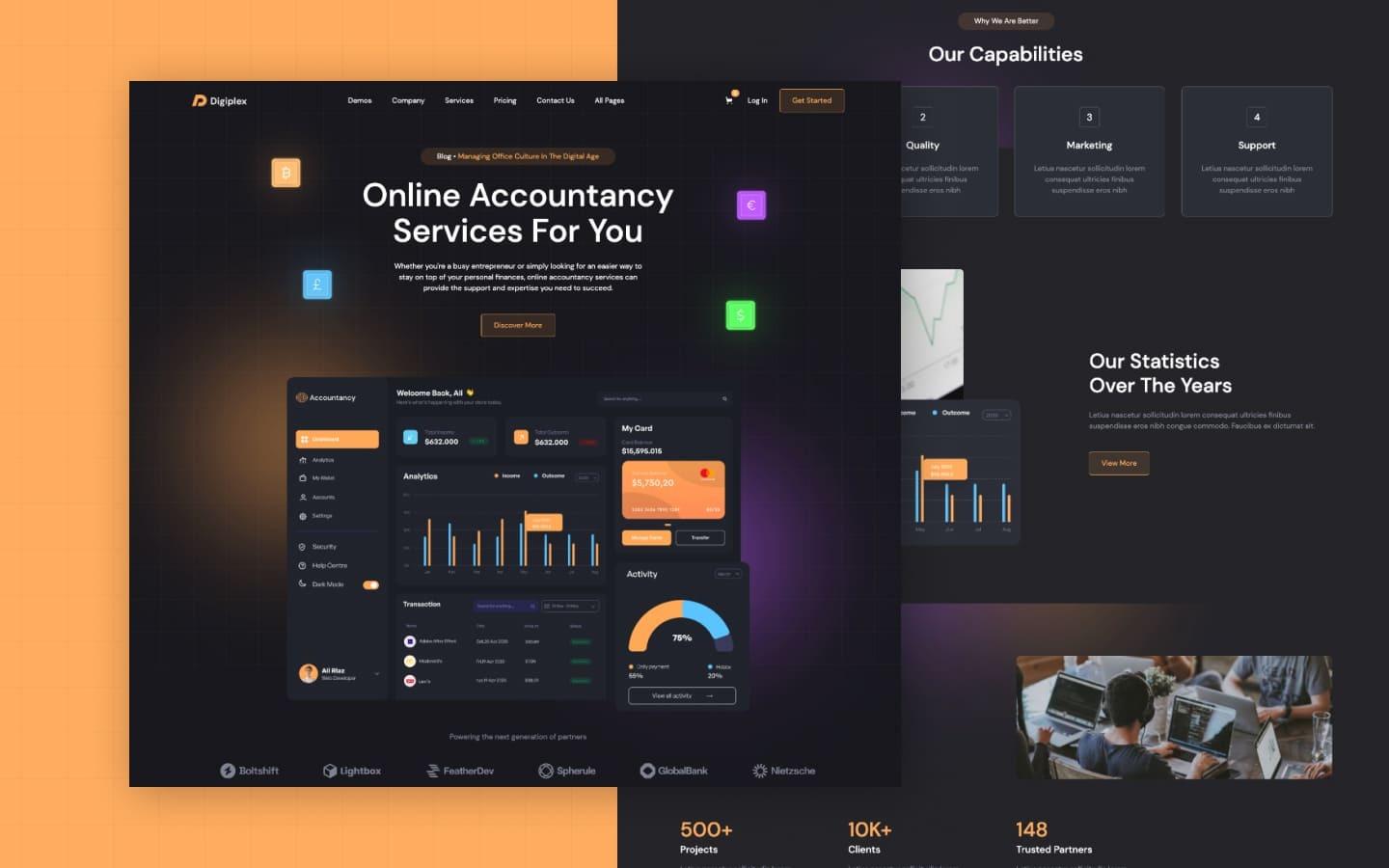Digiplex 128 - SAAS and Startup Webflow Template