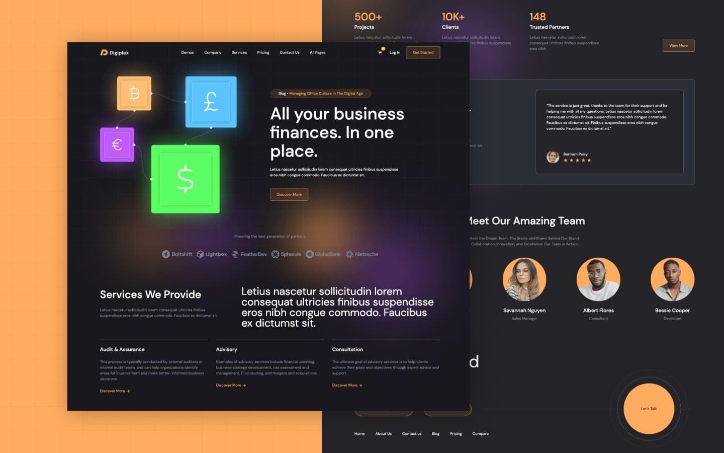 Digiplex 128 - SAAS and Startup Webflow Template