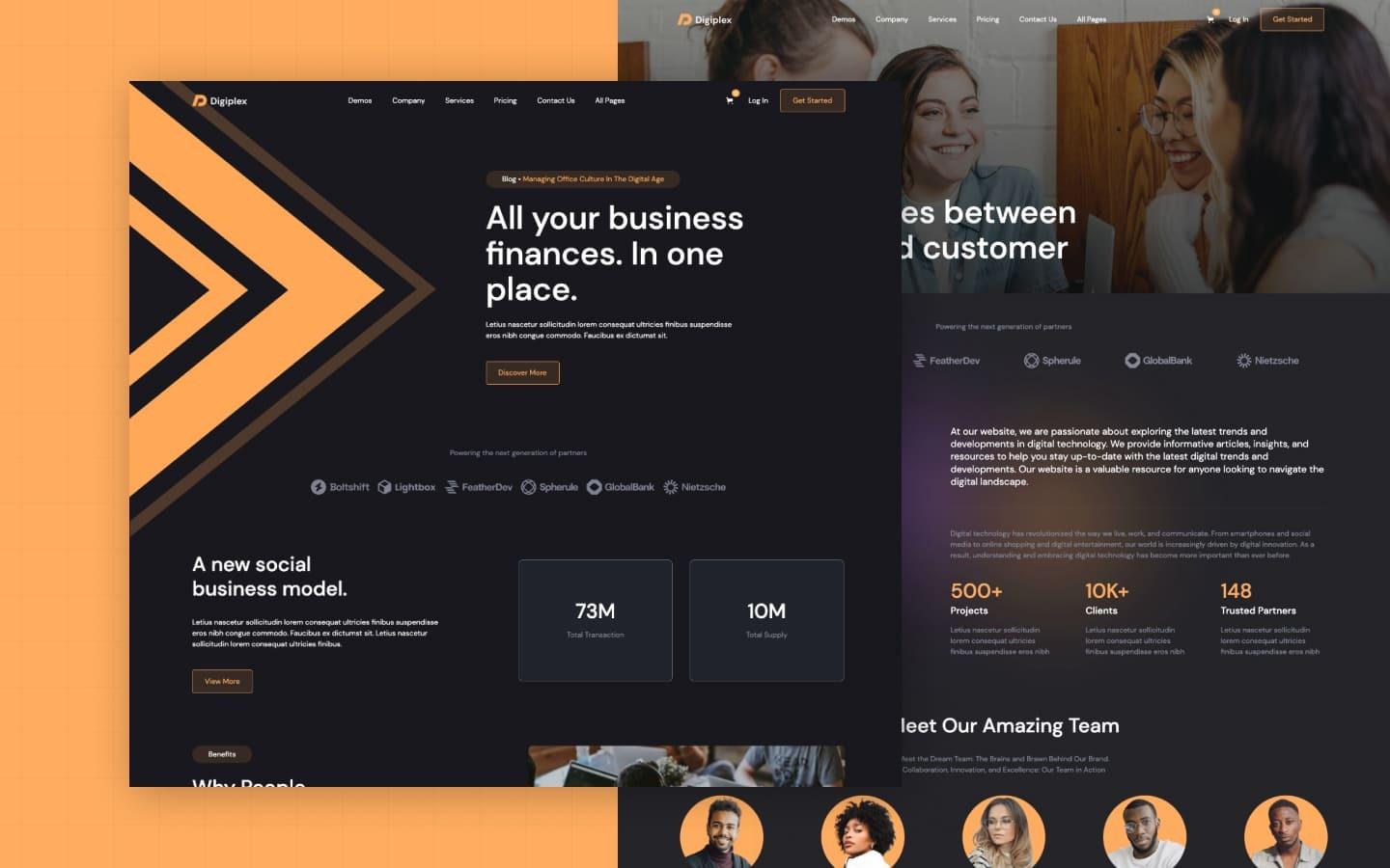 Digiplex 128 - SAAS and Startup Webflow Template