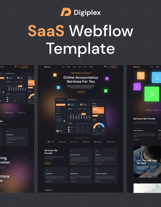 Digiplex 128 - SAAS and Startup Webflow Template