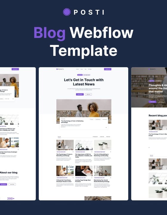 Posti 128 - Writer and Journalist Blog Website Template