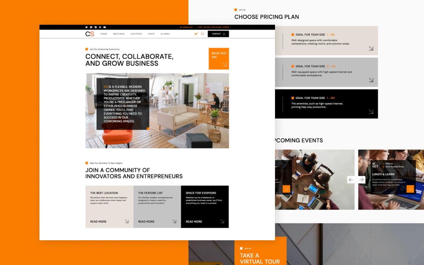 Coworking Space 128 - Coworking Center Website Template
