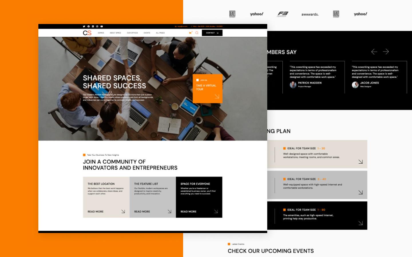Coworking Space 128 - Coworking Center Website Template