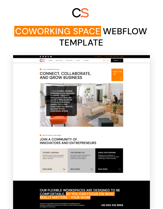Coworking Space 128 - Coworking Center Website Template