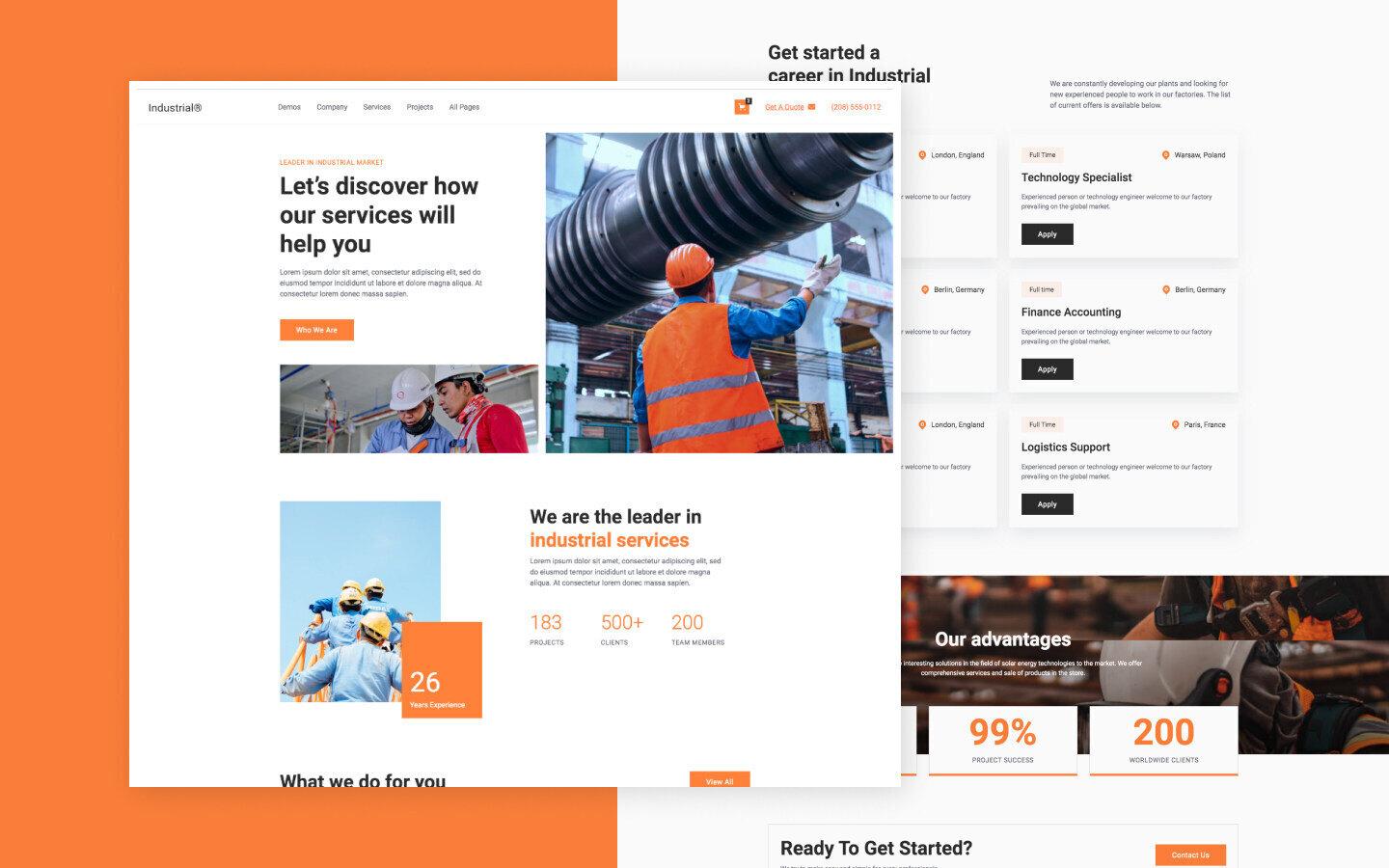 Industrial 128 - Industry and Factory Webflow Template