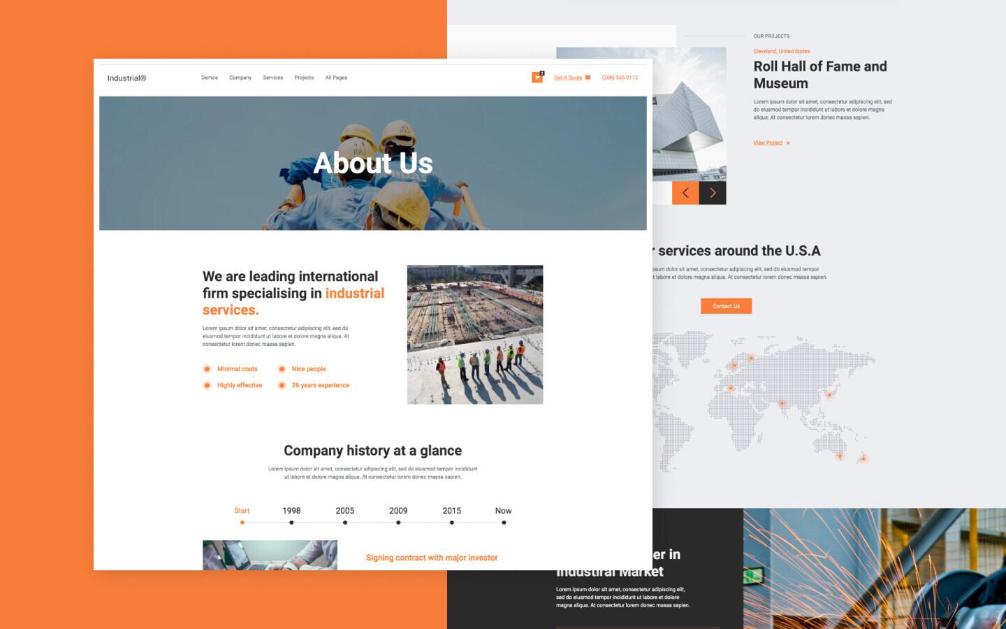Industrial 128 - Industry and Factory Webflow Template