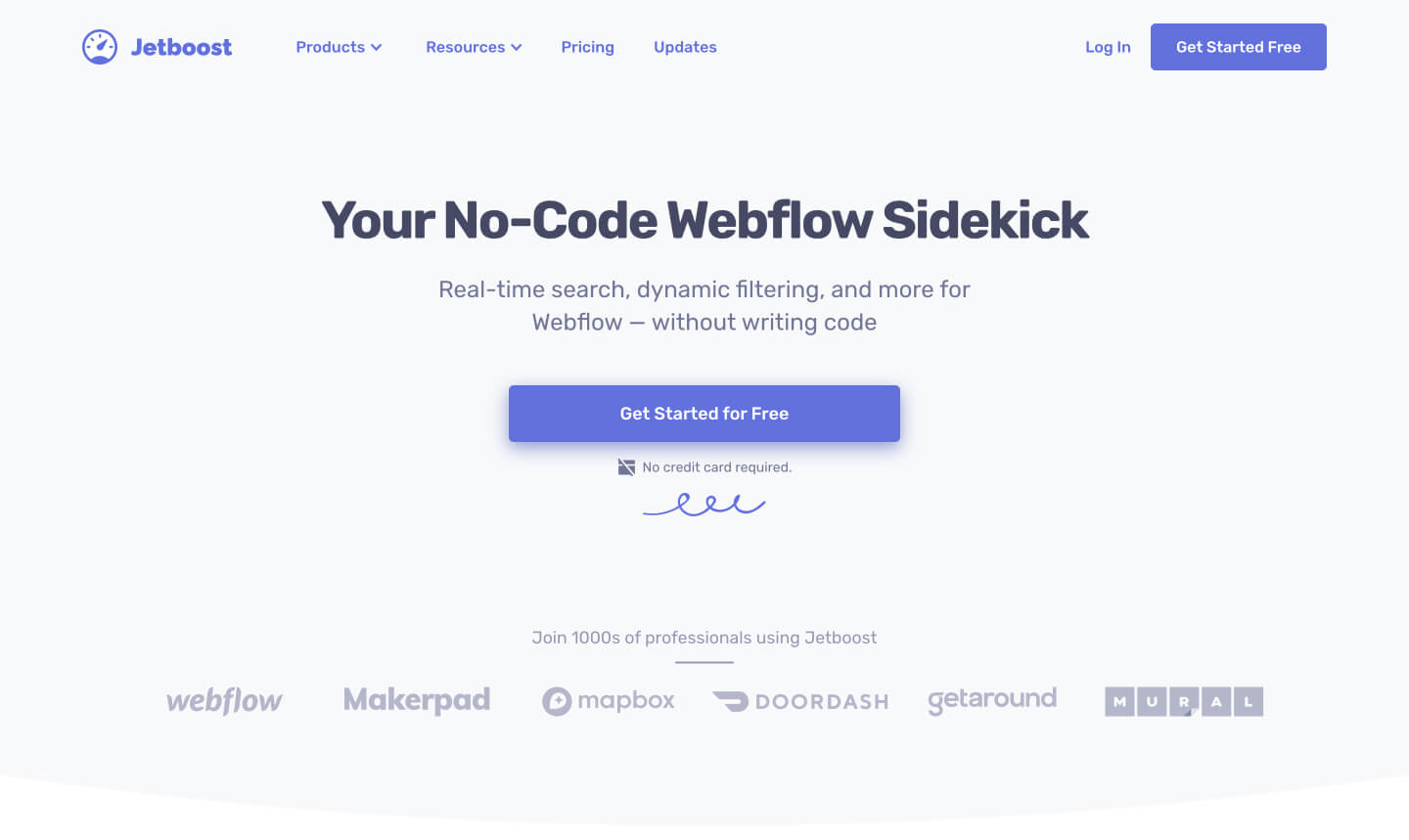 jetboost webflow site