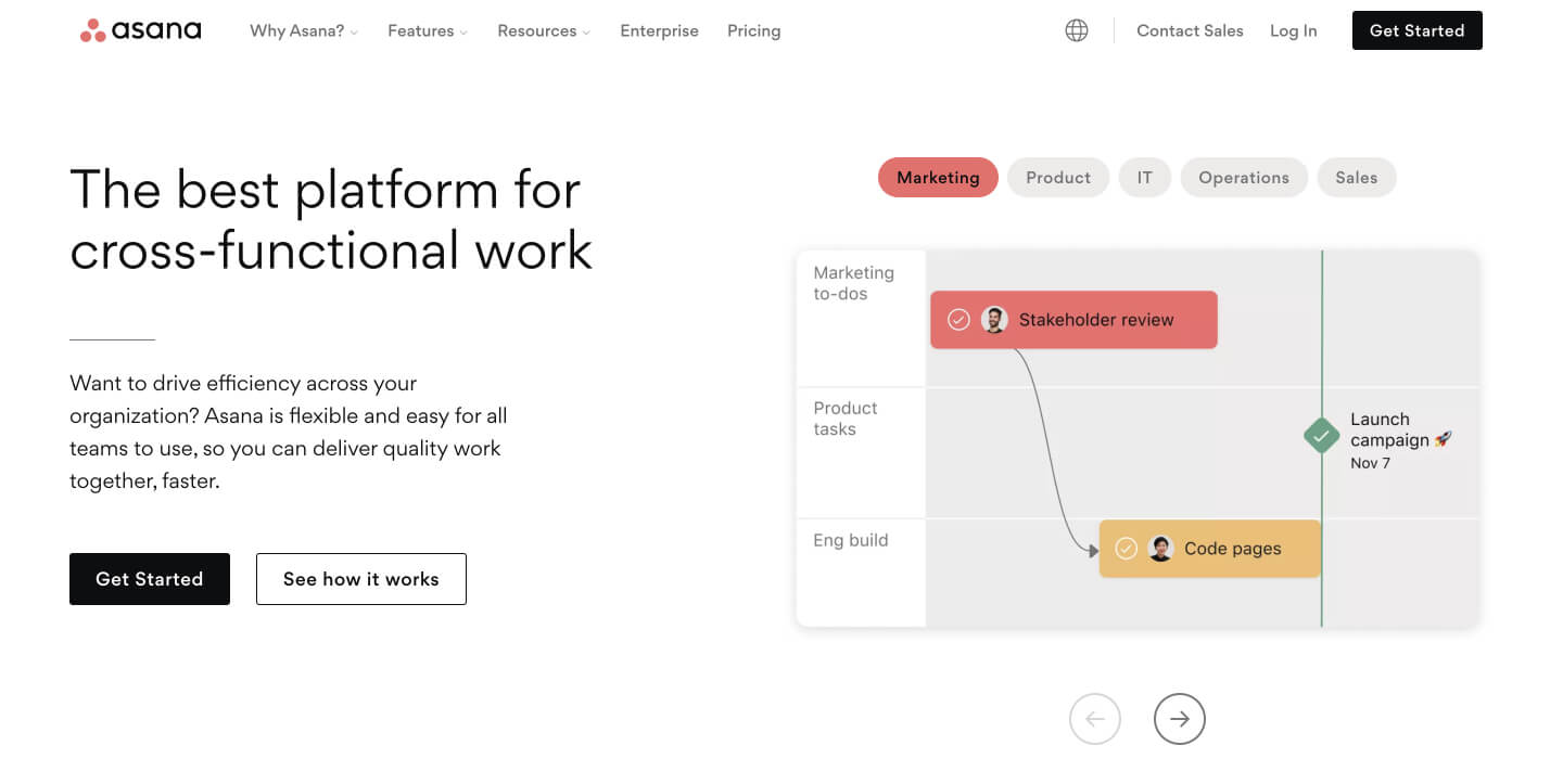 Asana Webflow Tabs