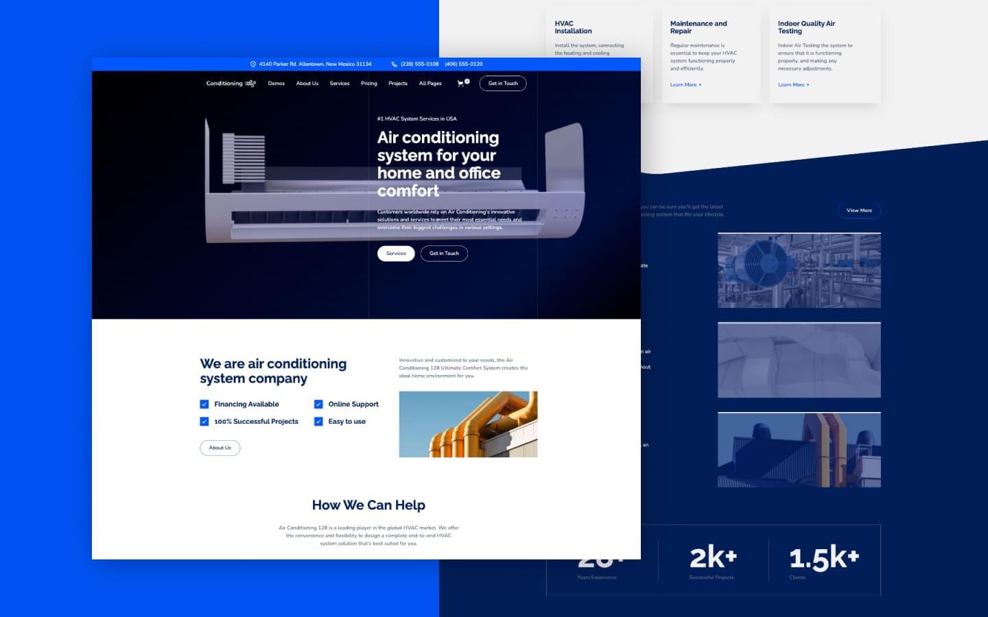 Air Conditioning 128 - Heating and Air Conditioning Webflow Template