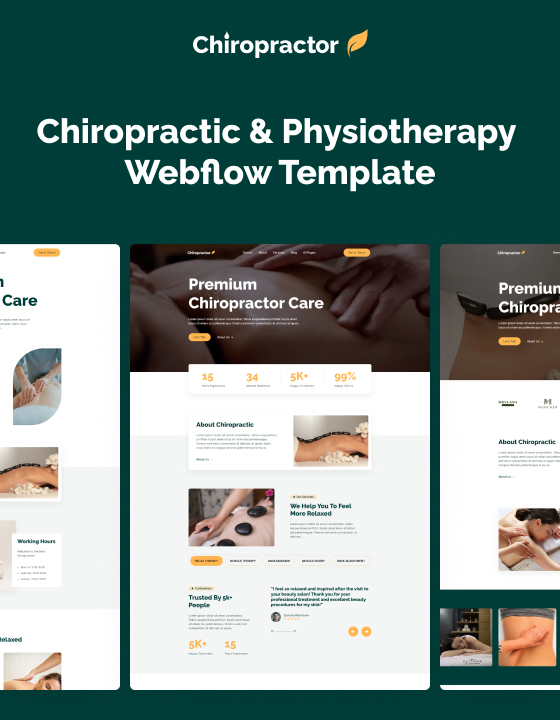 Chiropractor 128- Chiropractic and Physiotherapy Website Template