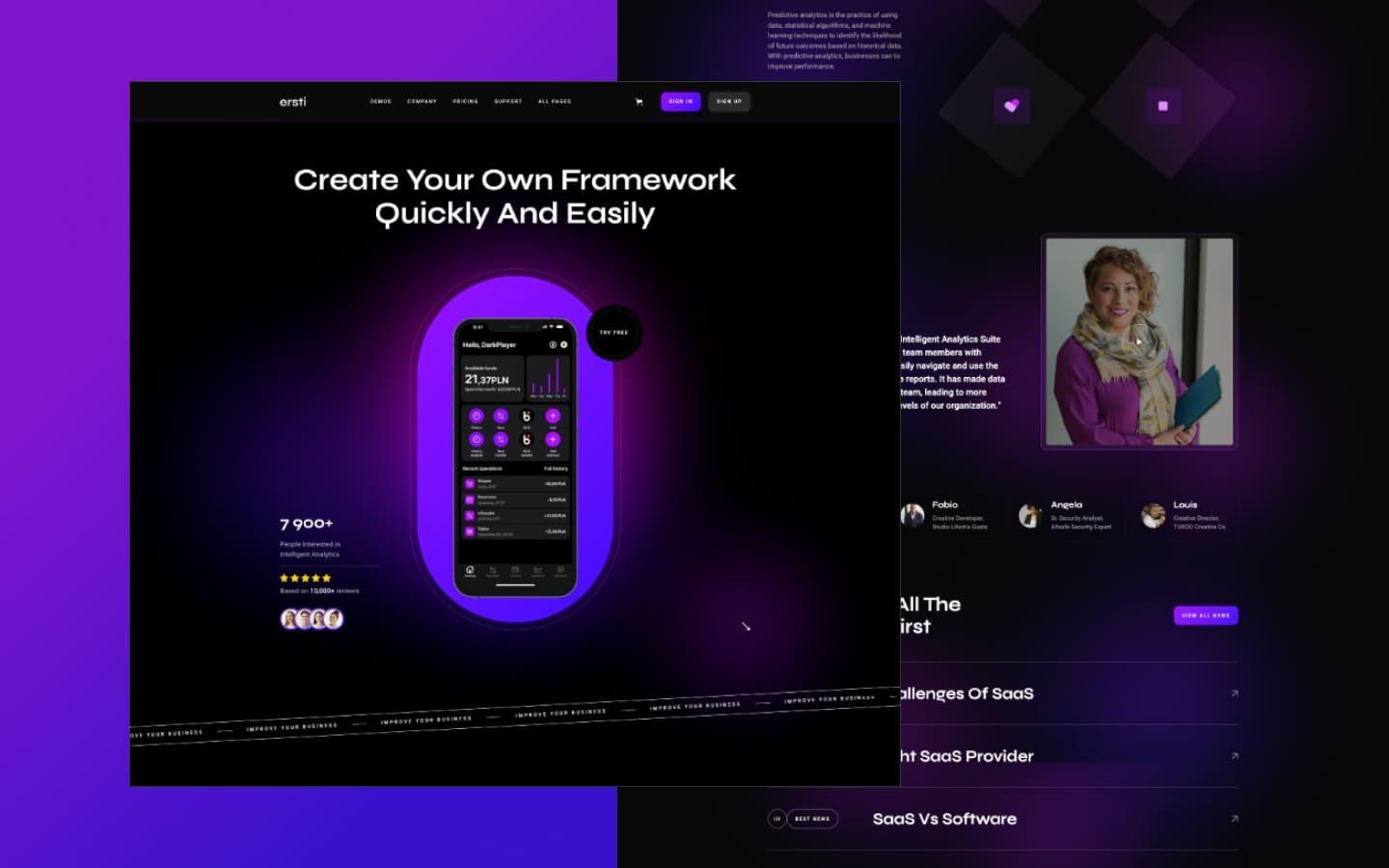 Ersti 128 - SaaS Website Template