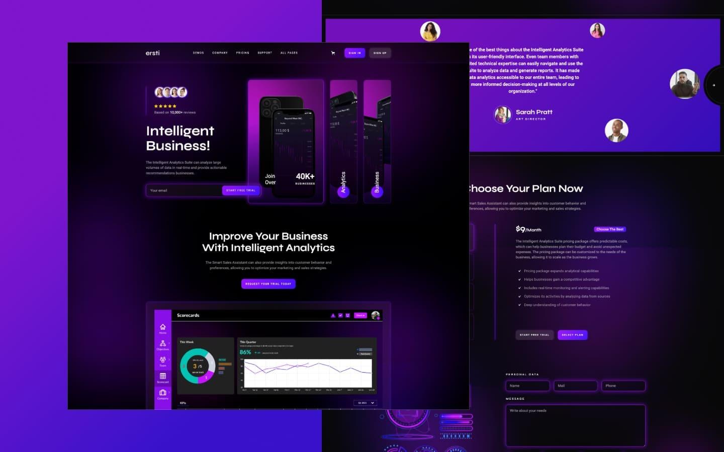 Ersti 128 - SaaS Website Template