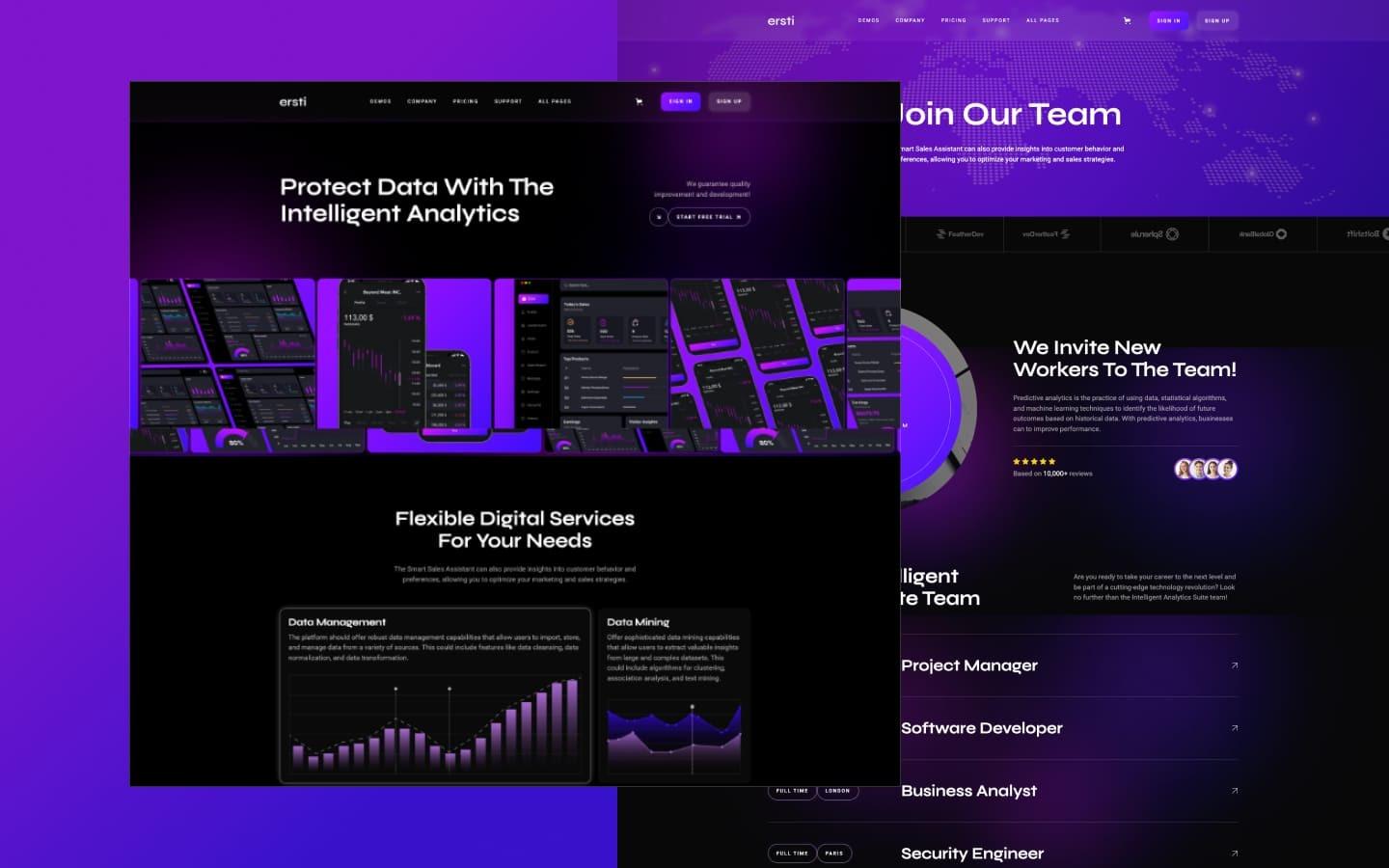 Ersti 128 - SaaS Website Template