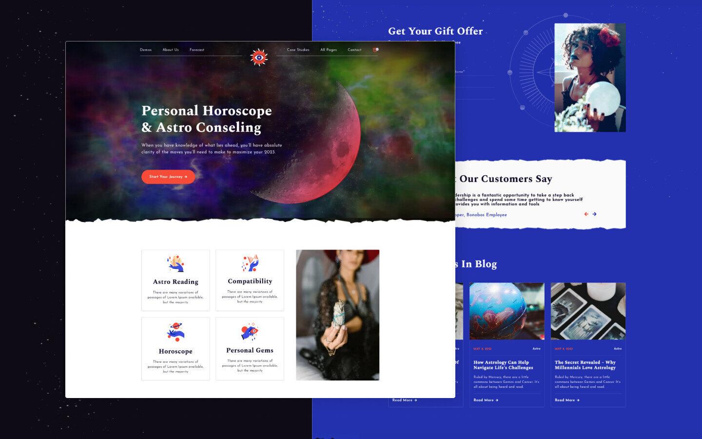Horoscope 128 - Horoscope and Astrology Website Template
