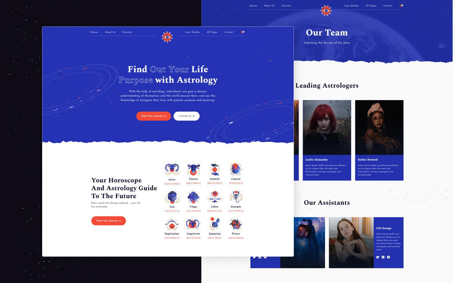Horoscope 128 - Horoscope and Astrology Website Template