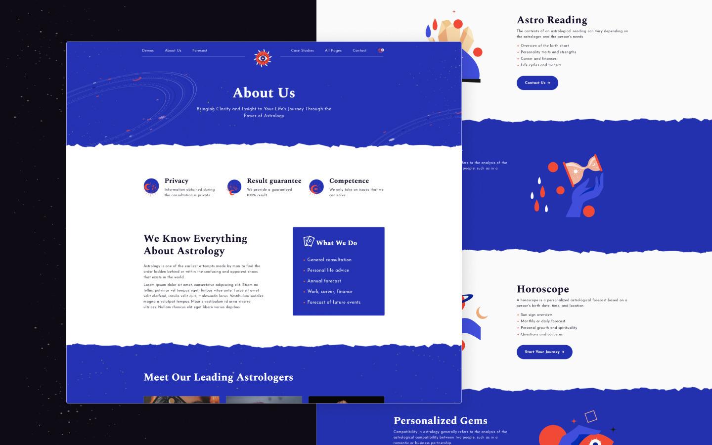 Horoscope 128 - Horoscope and Astrology Website Template