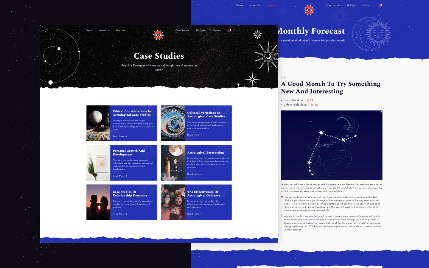Horoscope 128 - Horoscope and Astrology Website Template
