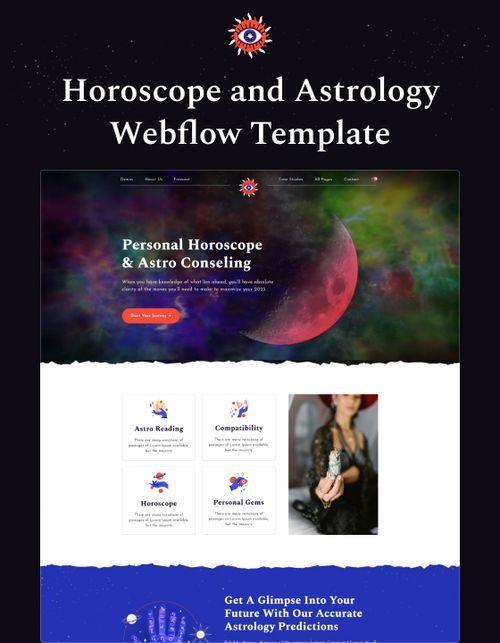 Horoscope 128 - Horoscope and Astrology Website Template