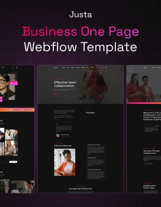 Justa 128 - One Page Website Template