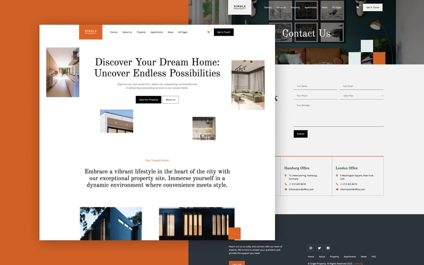 Single Property 128 - Single Property Real Estate and Apartment Website Template