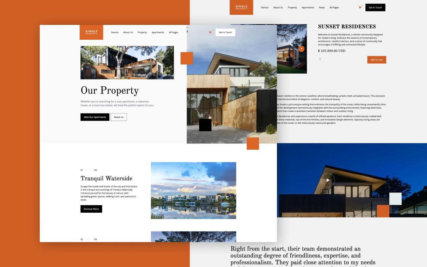 Single Property 128 - Single Property Real Estate and Apartment Website Template
