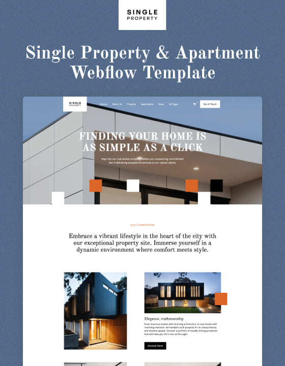 Single Property 128 - Single Property Real Estate and Apartment Website Template