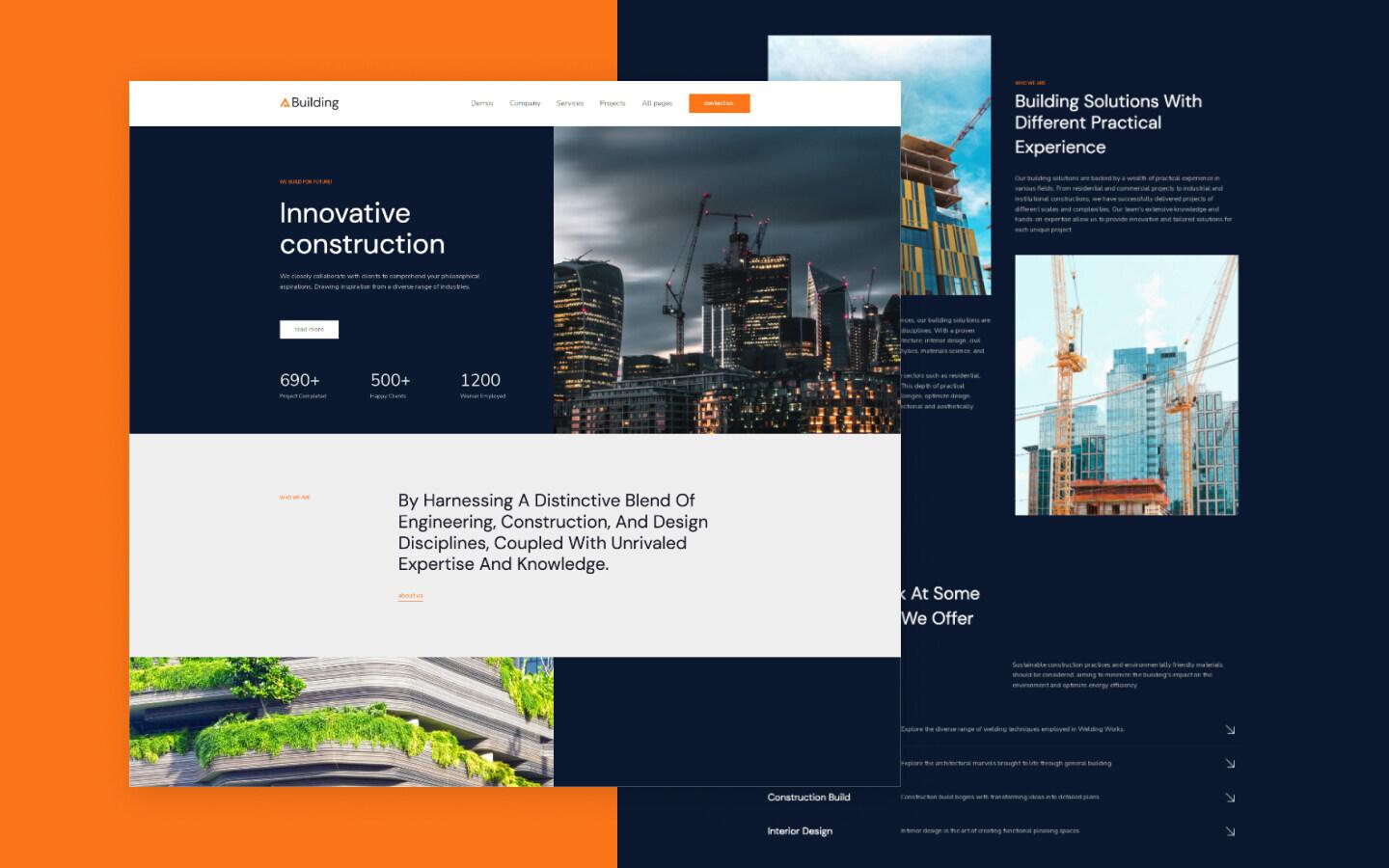 Building 128 - Construction and Industry Website Template
