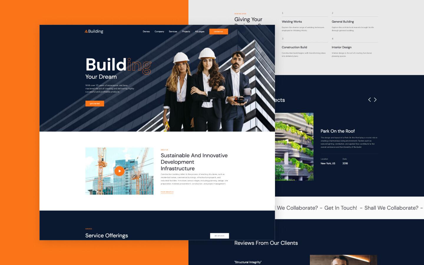 Building 128 - Construction and Industry Website Template