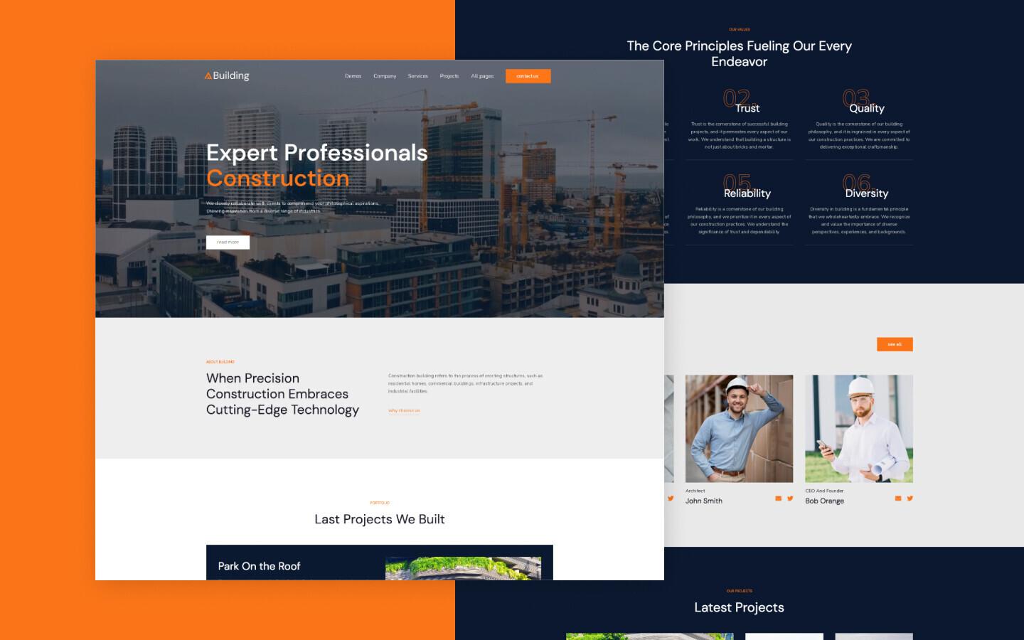 Building 128 - Construction and Industry Website Template