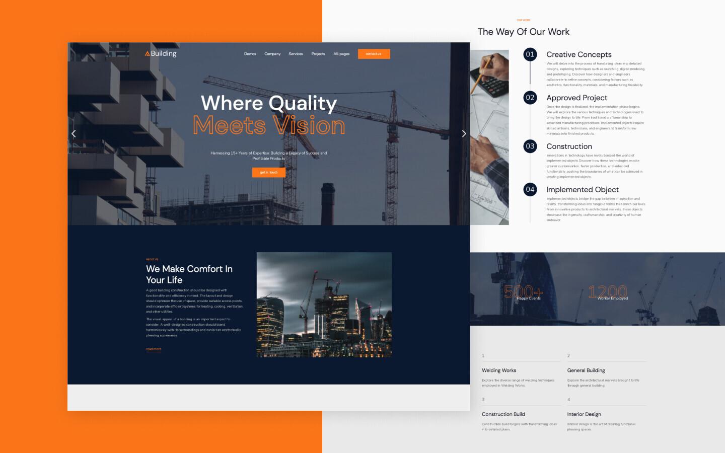 Building 128 - Construction and Industry Website Template