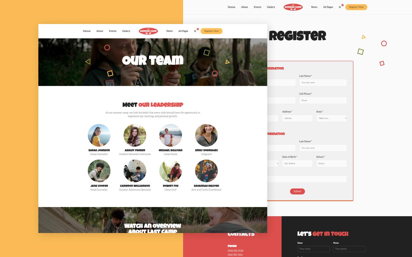 Summer Camp 128 - Camping and Adventure Website Template