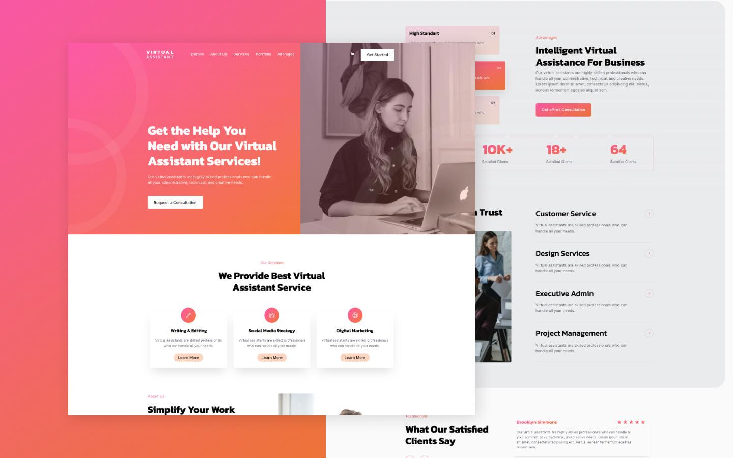 Virtual assistant 128 - Virtual assistant Website Template