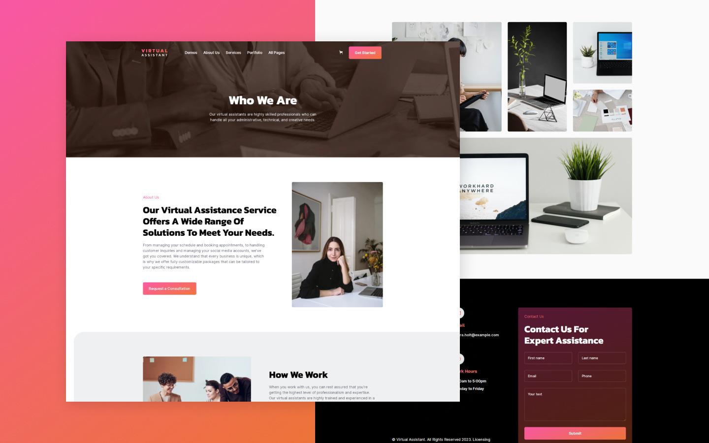 Virtual assistant 128 - Virtual assistant Website Template