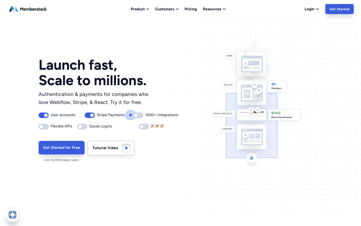 webflow plugins - memberstack