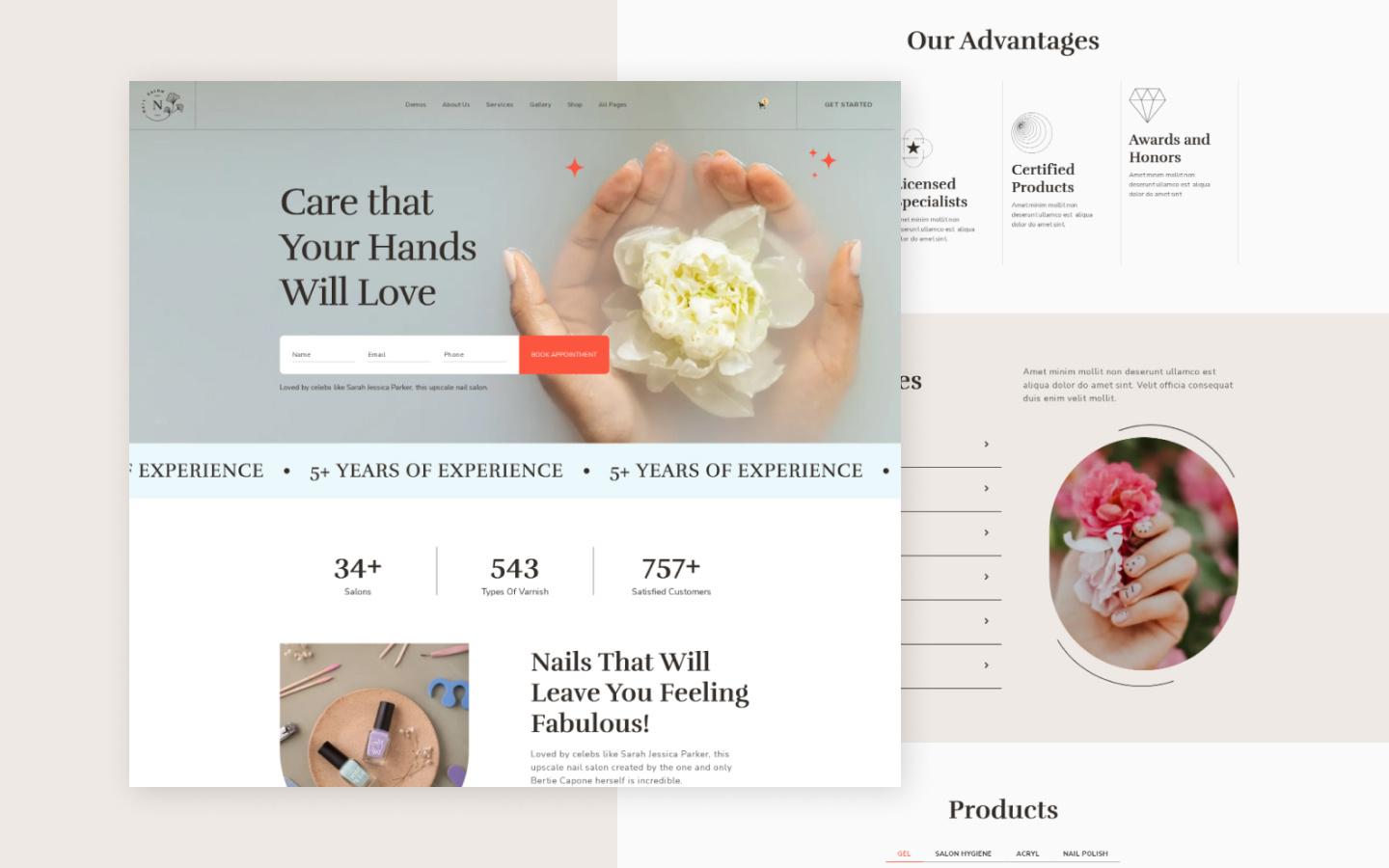 Nailsy 128 - Nail Salon Website Template
