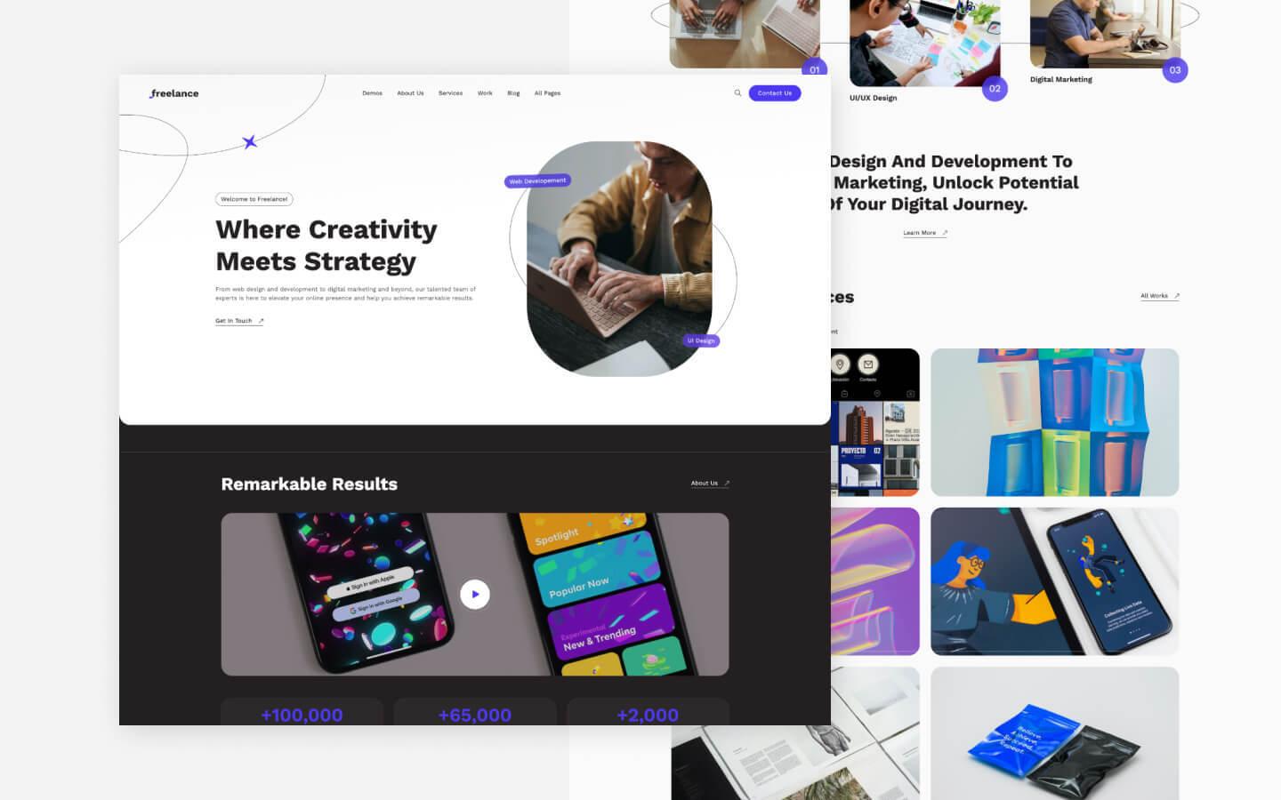 Freelance 128 - Freelancer Website Template