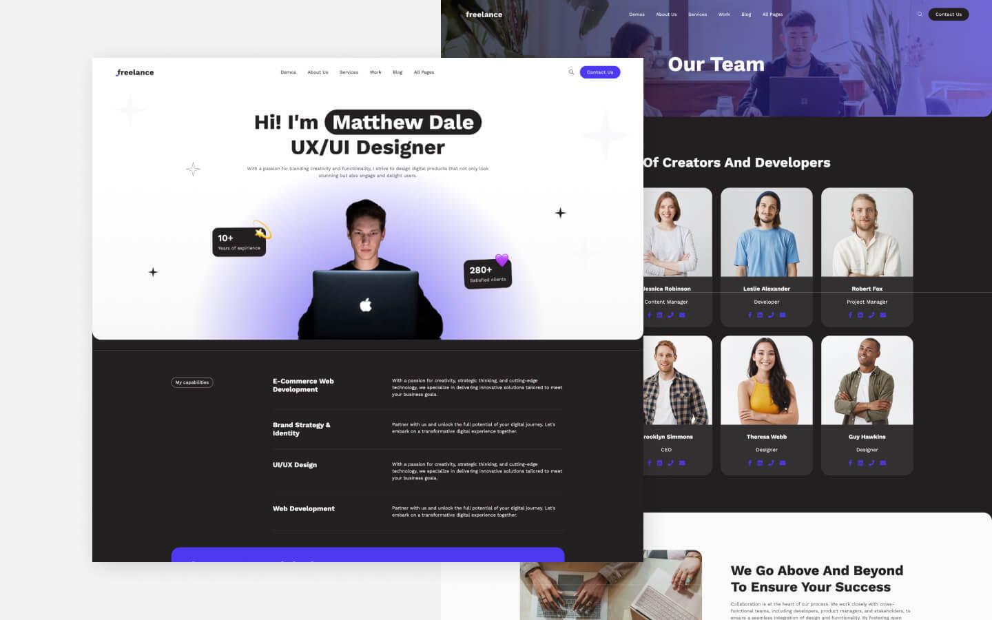 Freelance 128 - Freelancer Website Template