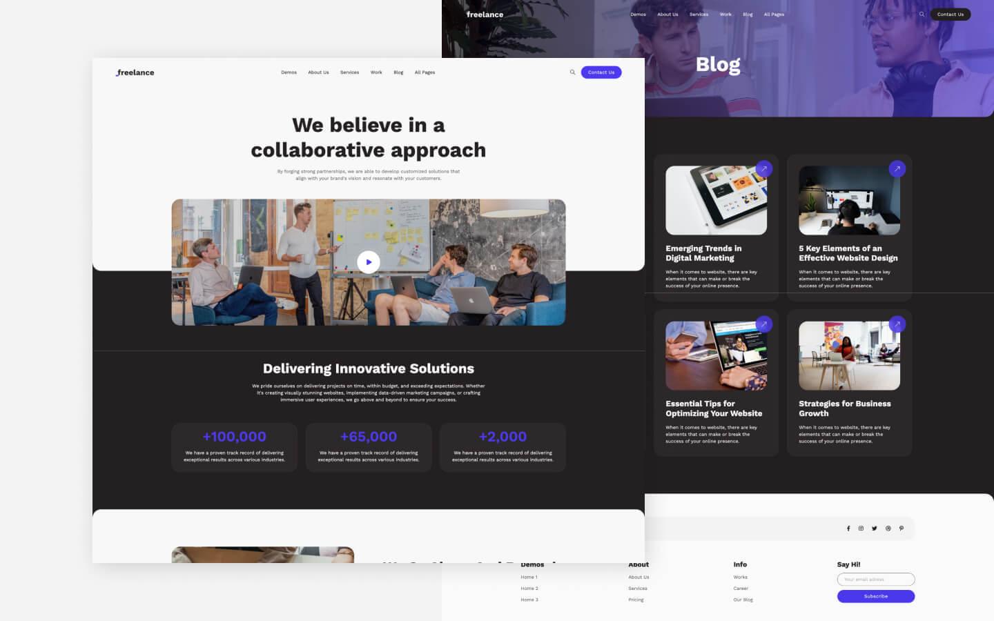 Freelance 128 - Freelancer Website Template