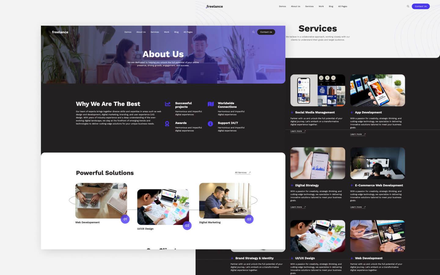 Freelance 128 - Freelancer Website Template
