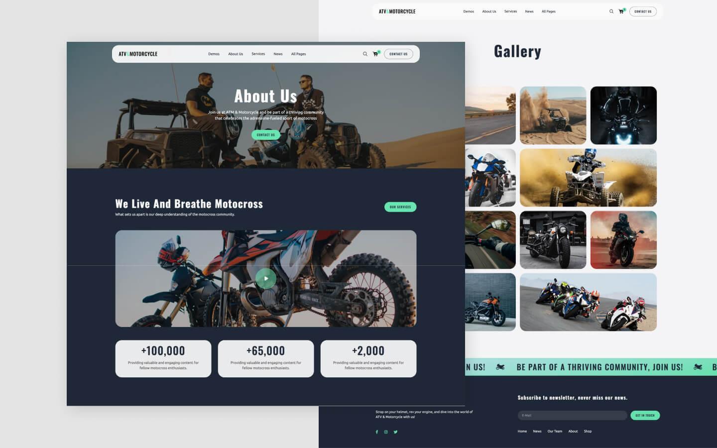 Motorcycle 128 - Motorcycle and ATV Website Template