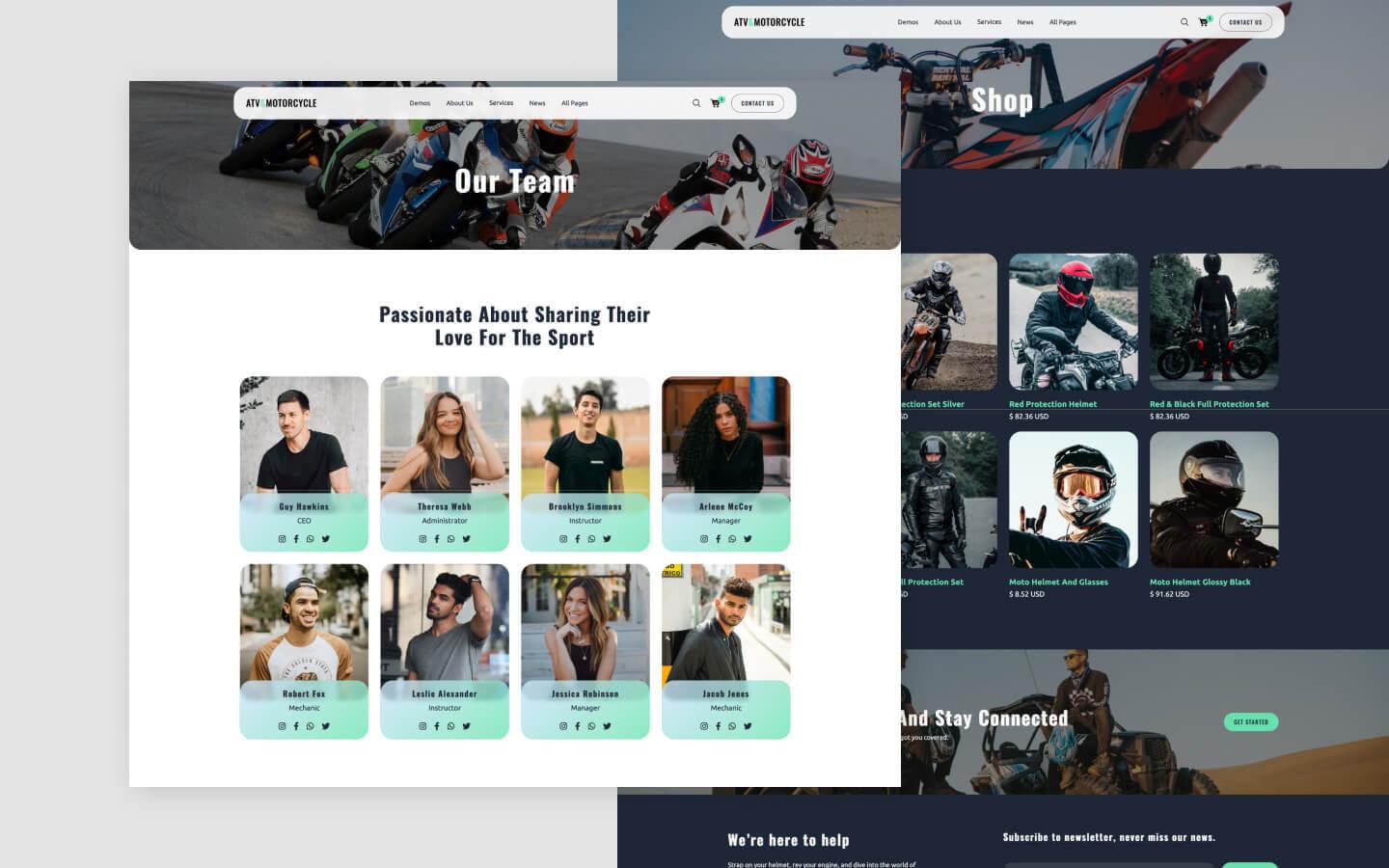 Motorcycle 128 - Motorcycle and ATV Website Template