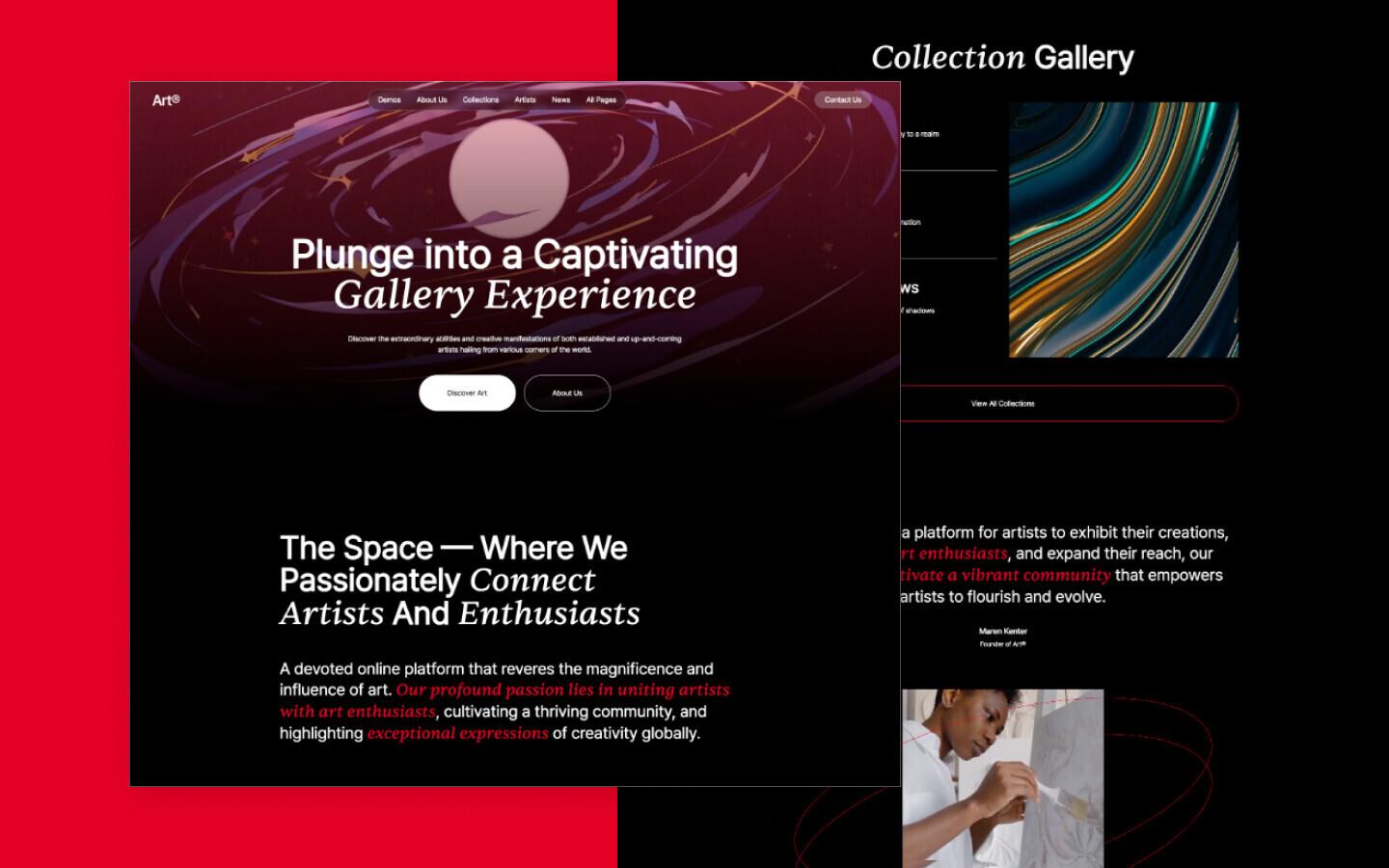 Art 128 - Art and Art Gallery Website Template