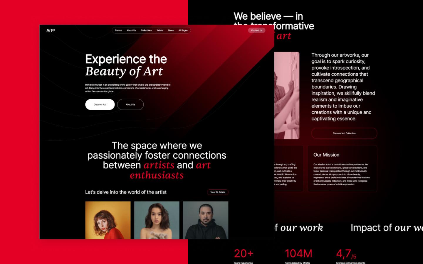 Art 128 - Art and Art Gallery Website Template