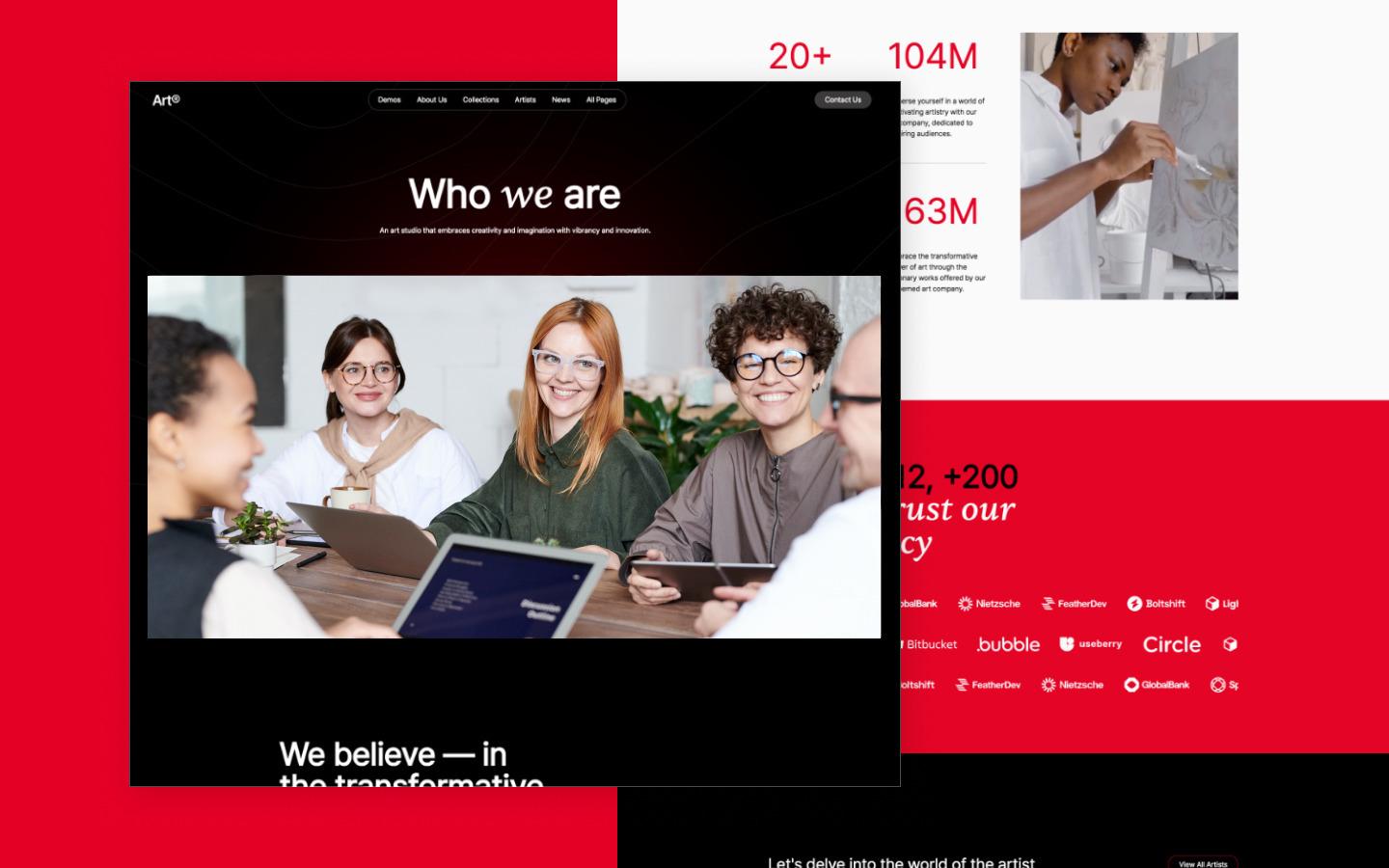 Art 128 - Art and Art Gallery Website Template