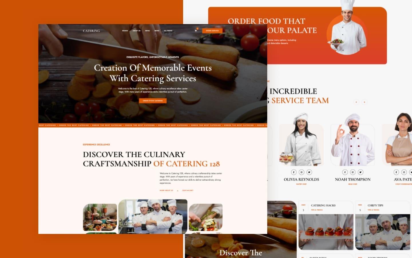 Catering 128 - Catering Company Website Template